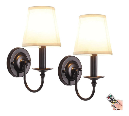 Applique murale Noir et Ambre au style moderne avec conception fonctionnelle 1R-3705