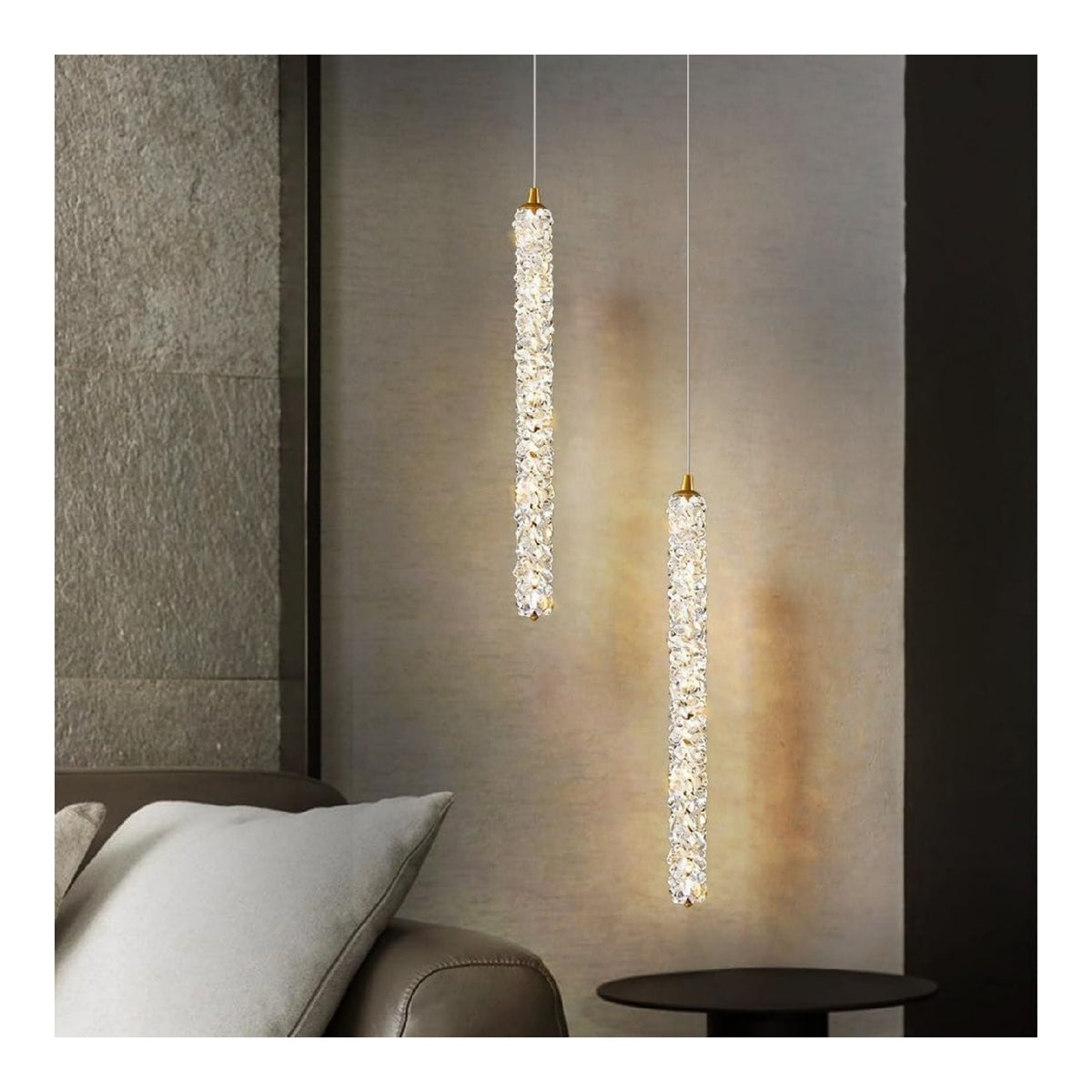 Solution lumineuse Blanc et Dore au dessin sobre en format suspension 10 W