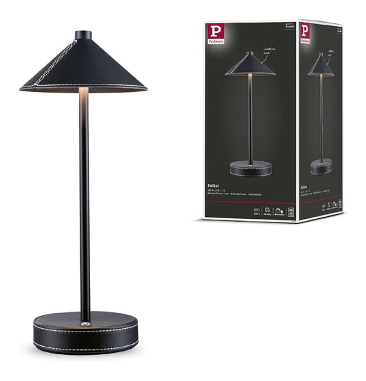 Lampe de table Noir et Blanc aux lignes epurees avec eclairage confortable 3W
