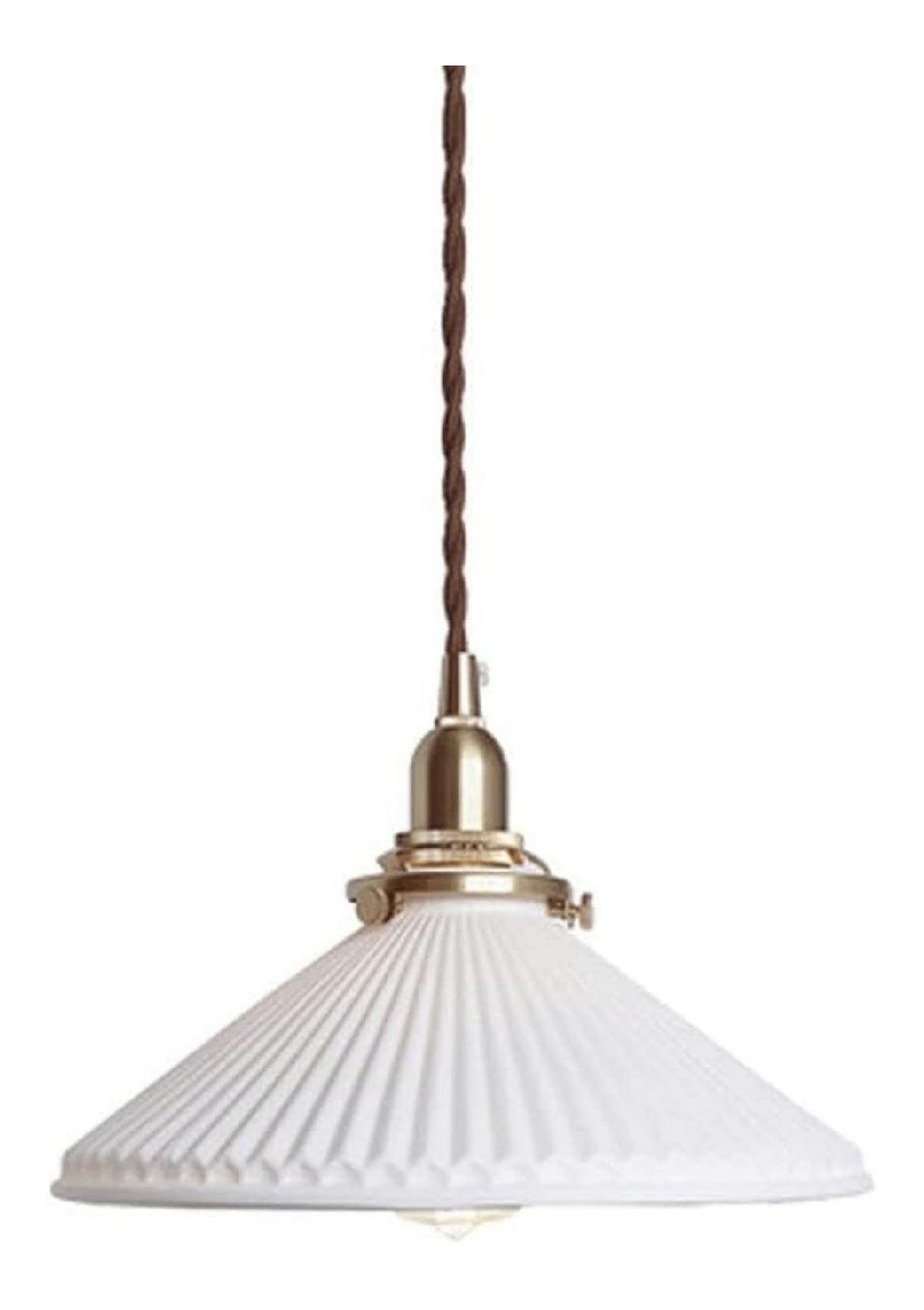 Suspension Blanc et Ambre a presence elegante et lumiere agreable 60 W E27