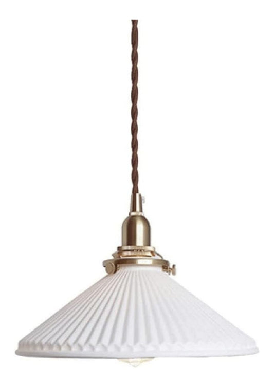 Suspension Blanc et Ambre a presence elegante et lumiere agreable 60 W E27