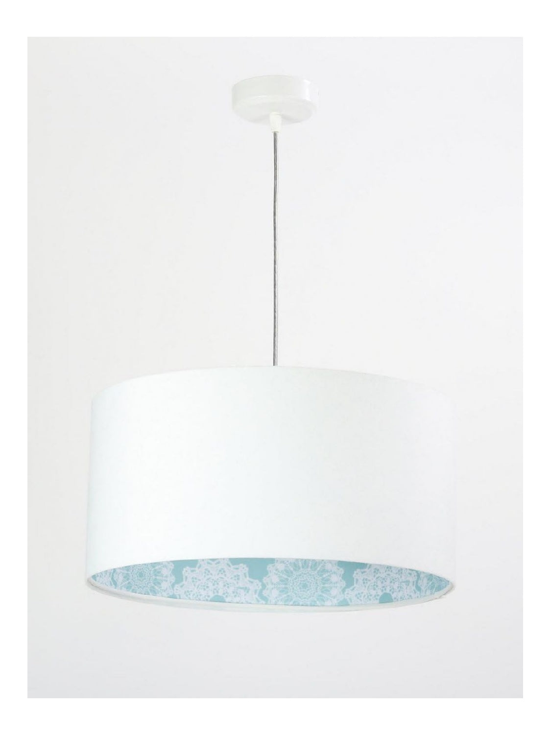 Solution lumineuse Blanc et Bleu au dessin sobre en format suspension 60 W IP20