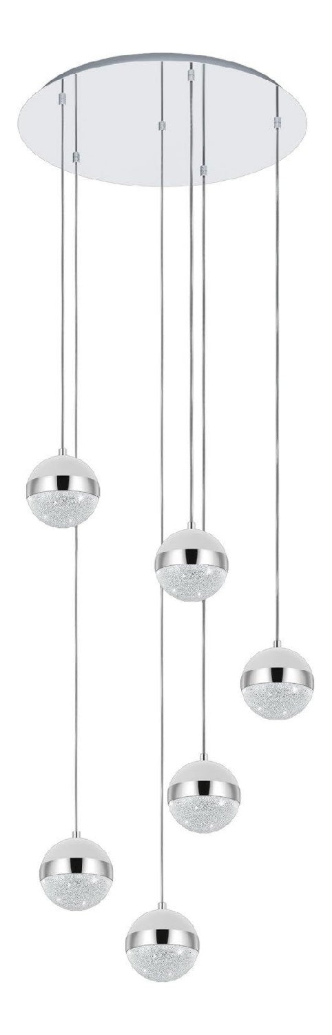 Suspension decoratif Blanc et Rouge avec diffusion lumineuse harmonieuse 3 W