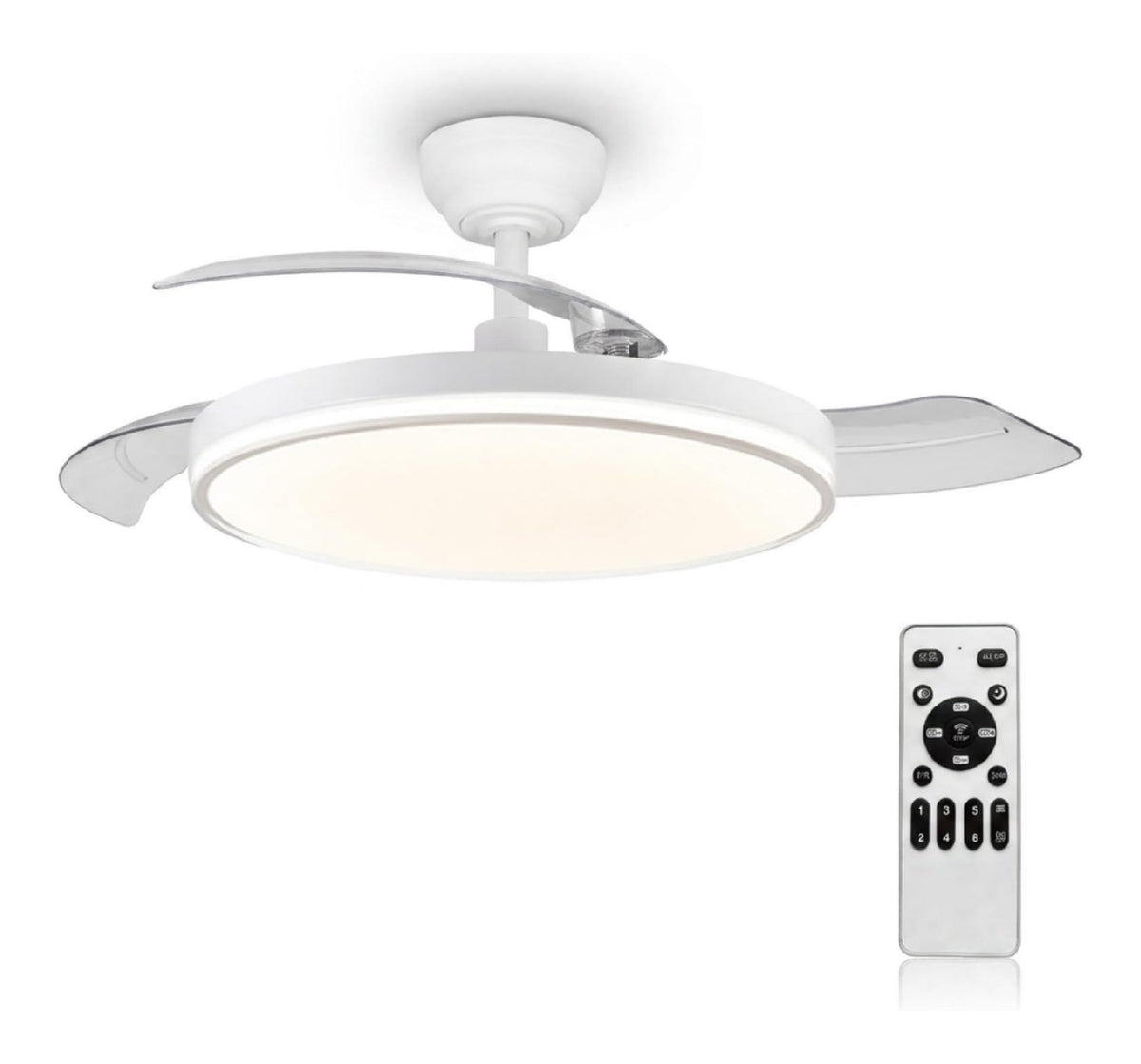 Lampe de table decoratif Blanc et Ambre avec diffusion lumineuse harmonieuse 3000K