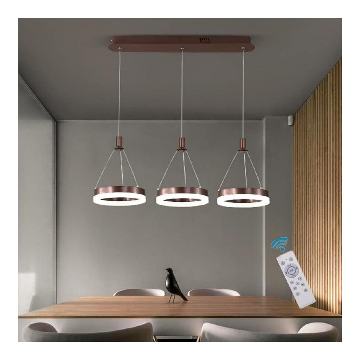 Suspension Blanc et Ambre au style moderne avec conception fonctionnelle 48W 6500K