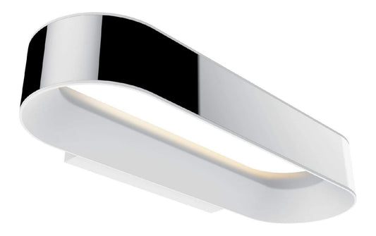 Solution lumineuse Blanc et Rouge au dessin sobre en format applique murale IP44 2700K