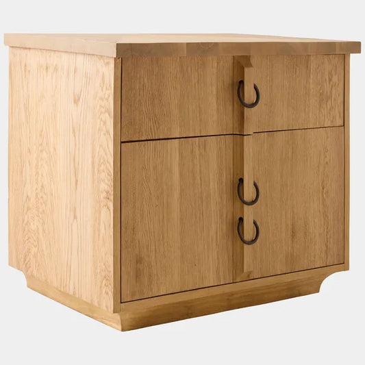Ring Nightstand Chest, Natural