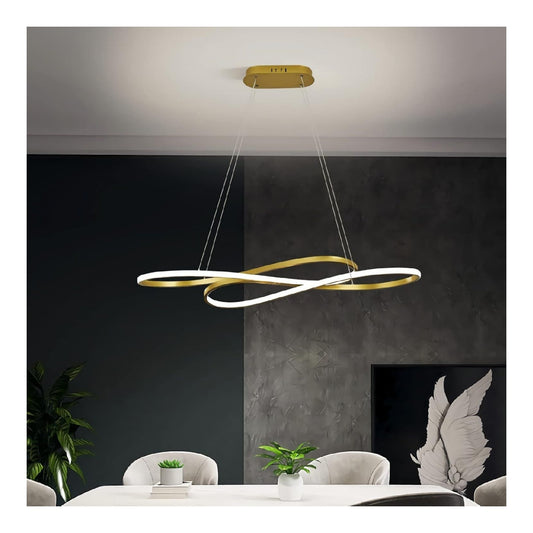 Suspension Blanc et Ambre au style moderne avec conception fonctionnelle