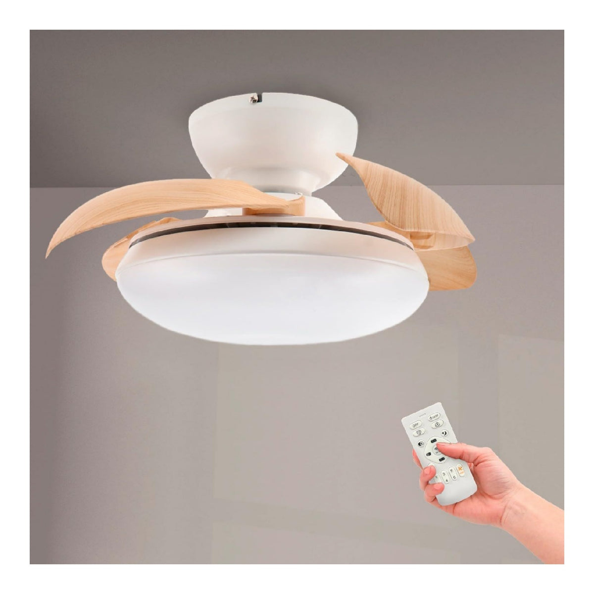 Plafonnier decoratif Noir et Blanc avec diffusion lumineuse harmonieuse 24 W 6500 K