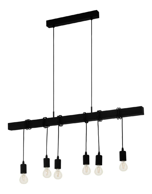 Eclairage Noir contemporain en version suspension 40 W E27 NY-5219