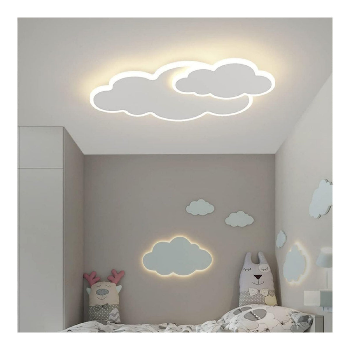 Plafonnier Blanc et Ambre au style moderne avec conception fonctionnelle 46 W